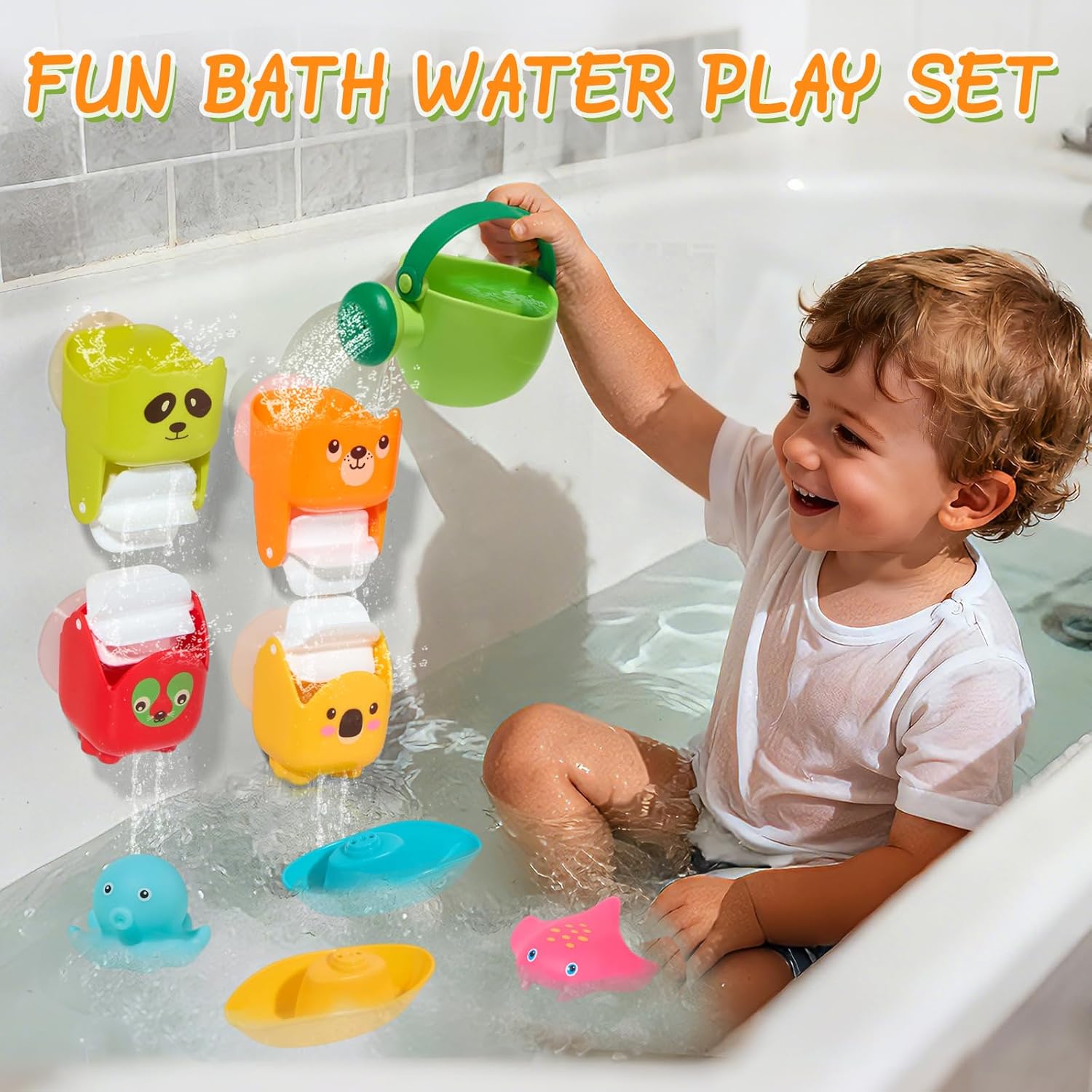 Thumbnail 1 de GINNO Baby bath toys, 17-piece set