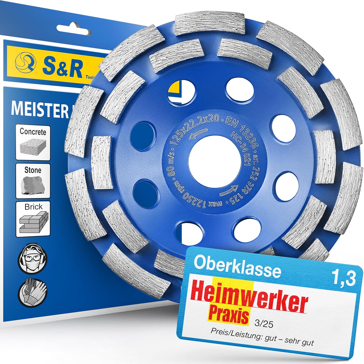 S&R Diamant-Schleiftopf 125 mm
