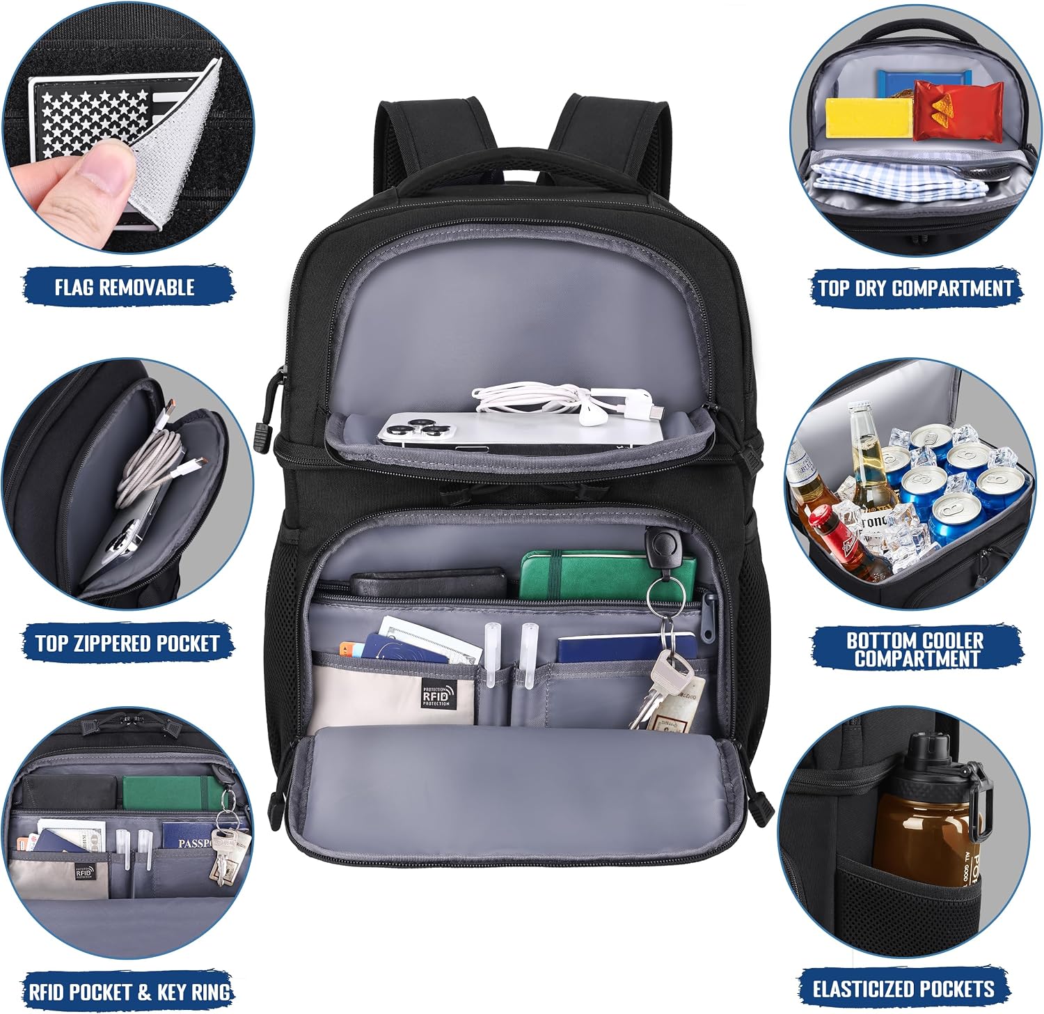 Thumbnail 3 de MOZETO Lunch Backpack for Men
