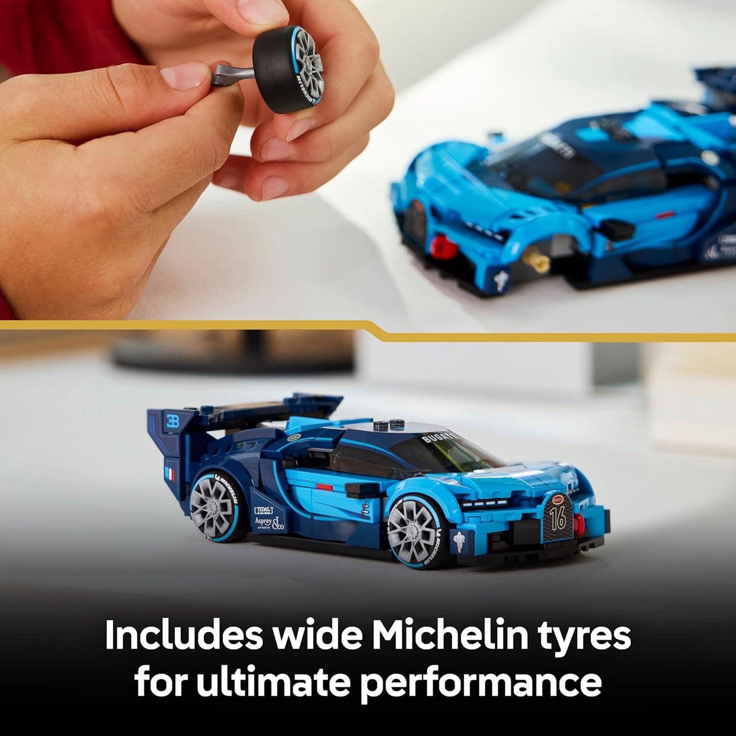 Thumbnail 3 de LEGO Speed Champions Bugatti Vision GT 77253 Hyper Sports Car model kit with minifigure driver