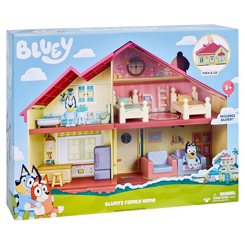 Detalle de Moose Toys Set de Jeu La Maison de Bluey avec Figurine Bluey Incluse – échelle 1:24