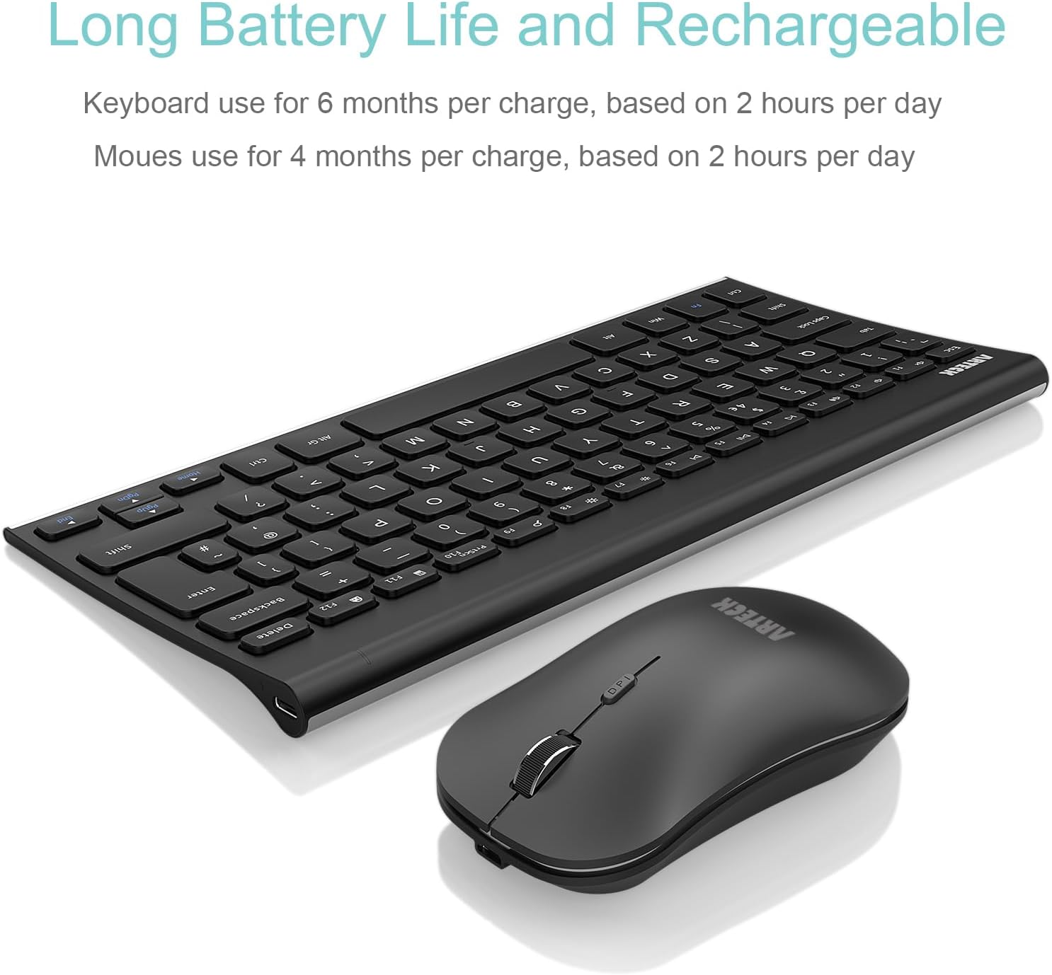Thumbnail 4 de Arteck HW086 keyboard mouse combo, 2.4G