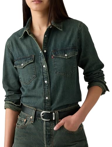 Detalle 2 de Levi's Iconic Western Camisa Abotonada para mujer