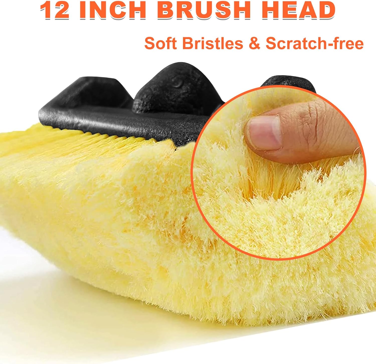 Thumbnail 3 de Buyplus 12FT Car Wash Brush with Long Handle and Aluminum Telescoping Pole