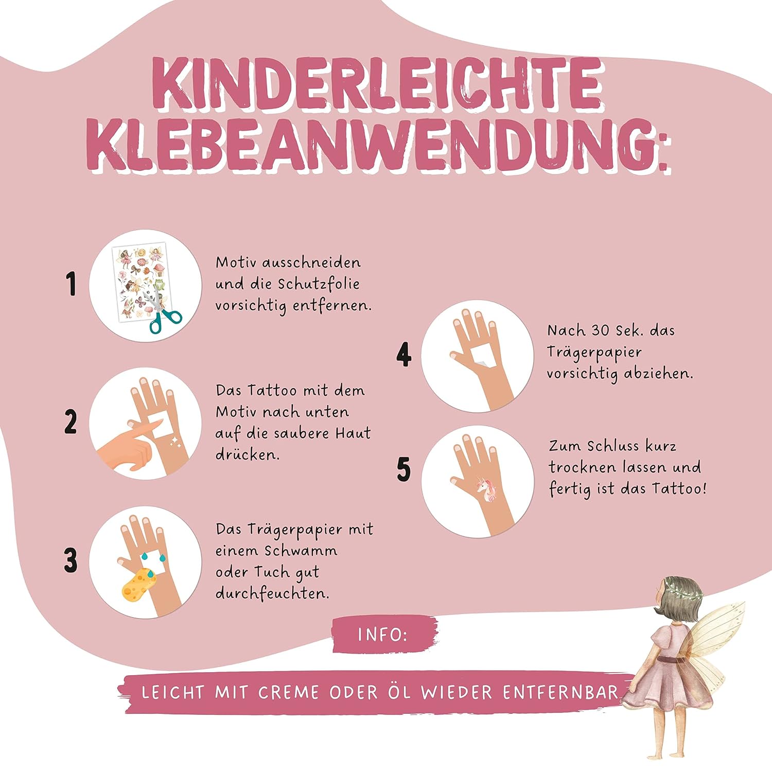 Thumbnail 3 de Papierdrachen 100 Hautfreundliche Kindertattoos