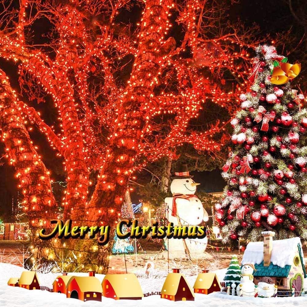 Detalle 2 de iShabao Solar Christmas String Lights 98.4 ft