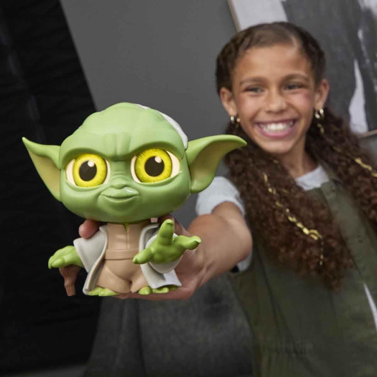 Detalle de Star Wars Wahrsager Yoda, Spielzeug – Zukunfts-Orakel mit leuchtenden Augen