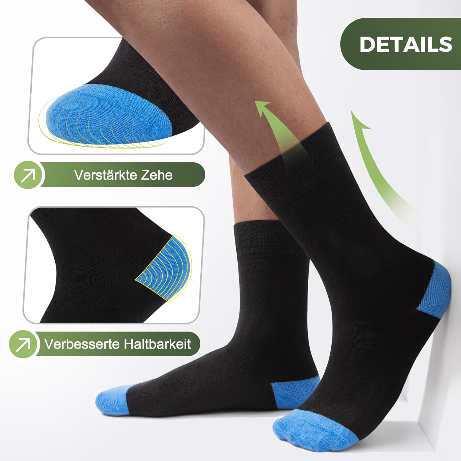 Thumbnail 4 de FALARY Bambus-Socken im 6/12er-Set (Herren & Damen) – superweich, nahtlos, anti Blasen