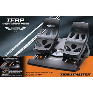 Detalle de Thrustmaster TFRP T.Flight Rudder Pedals para PC y PS5 (con S.M.A.R.T y freno diferencial)