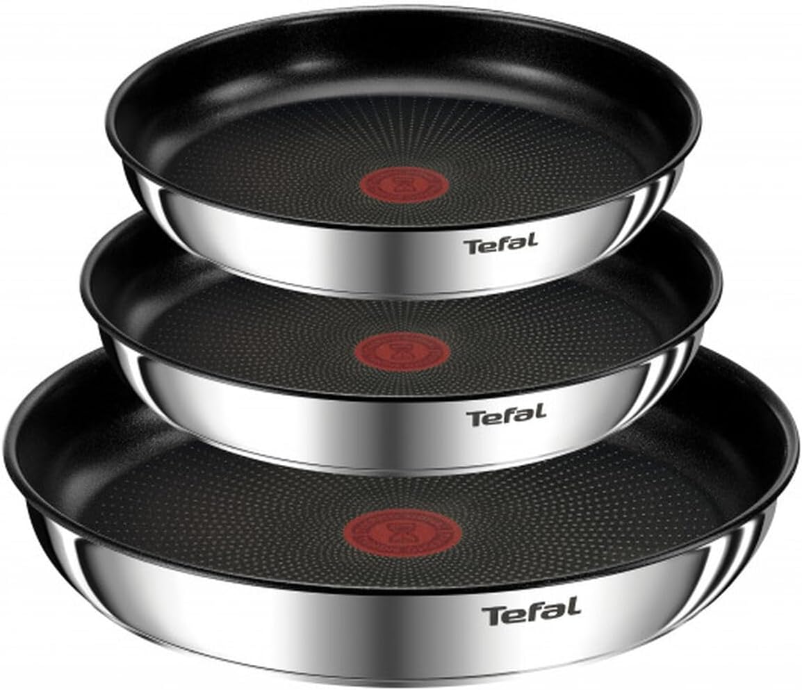 Detalle de Tefal patelnia ze stali nierdzewnej, rozmiary 22, 24 lub 28 cm