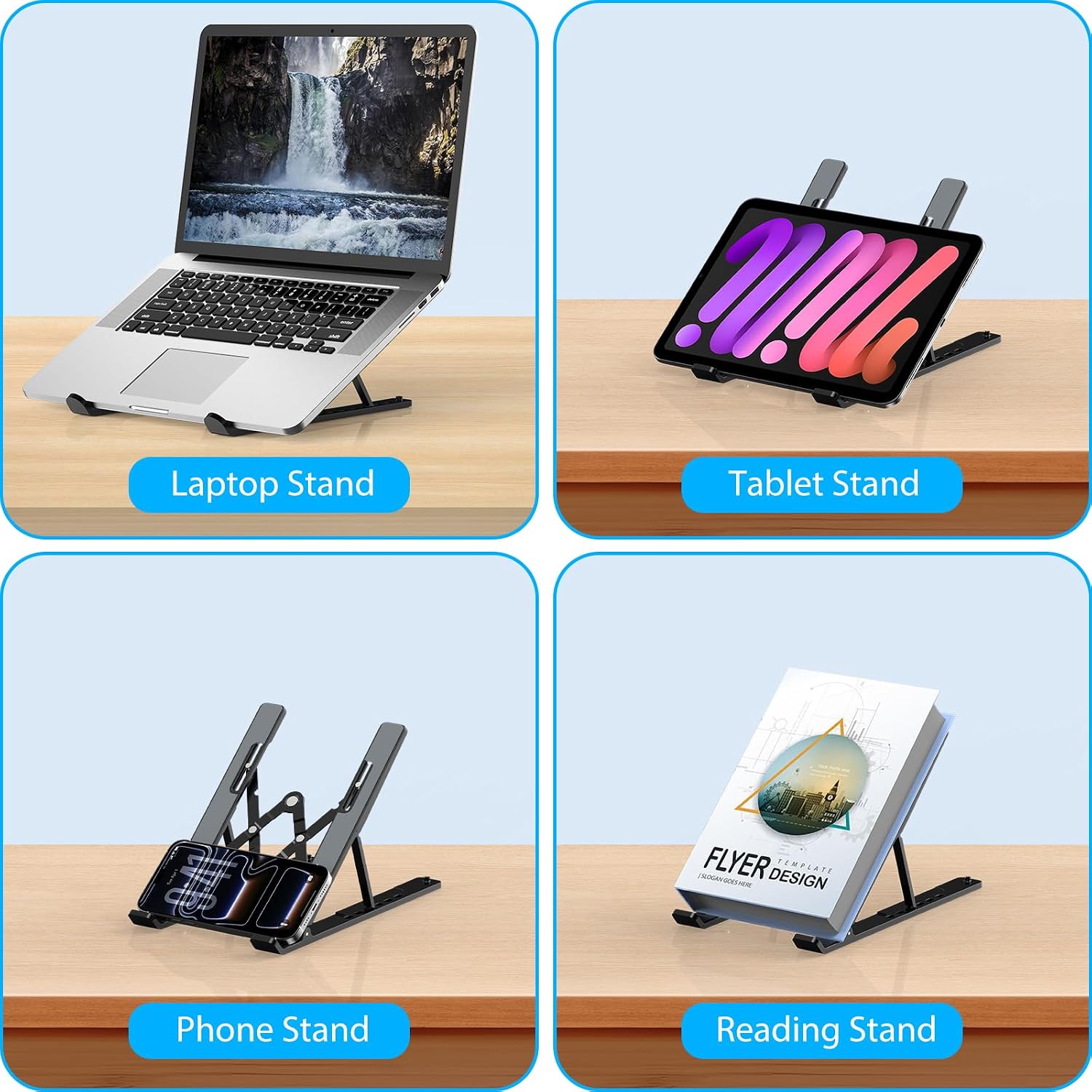 Thumbnail 5 de Nayka Adjustable Laptop Stand for 10–15.6" laptops