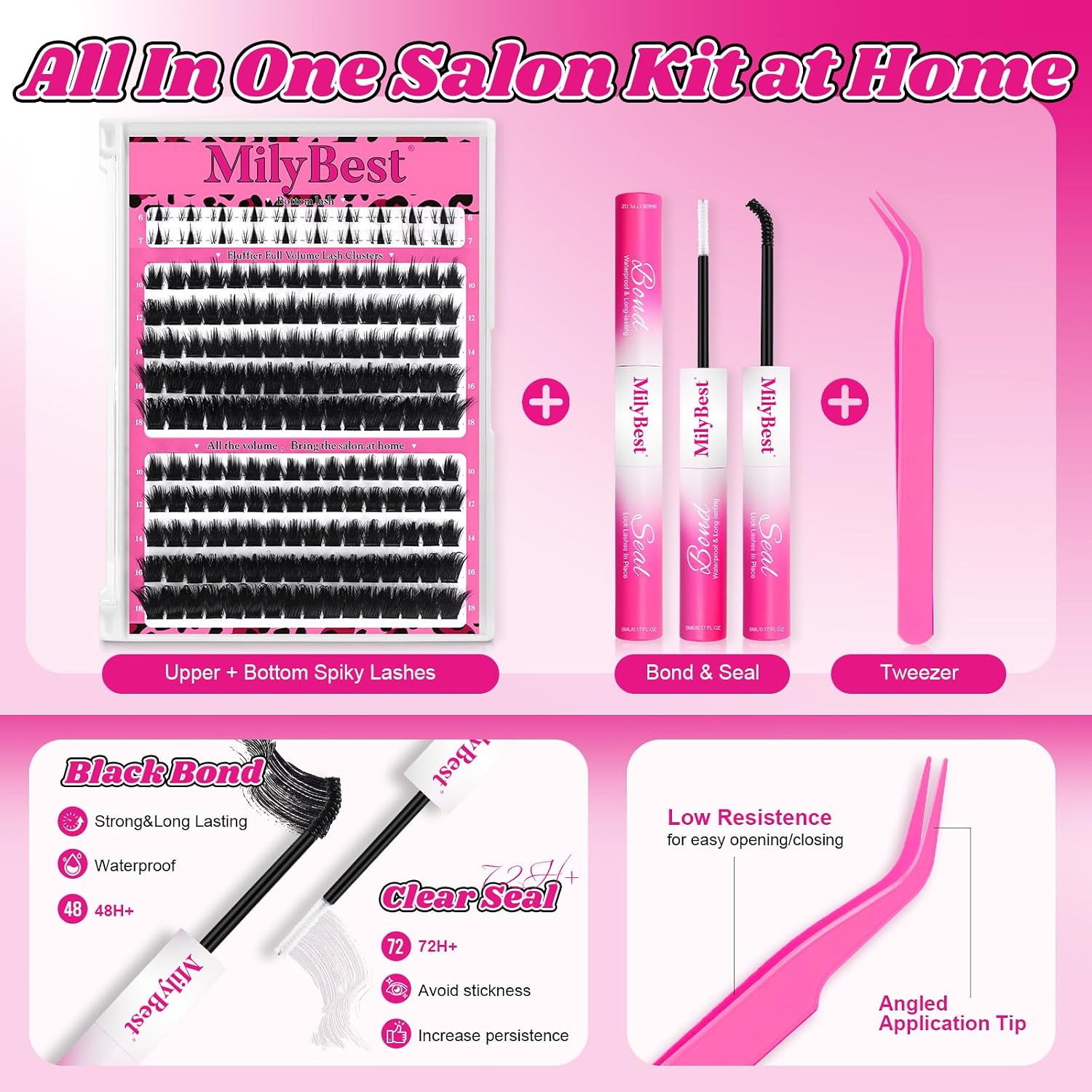 Thumbnail 3 de Cove Lash Clusters Kit Eyelash Extensions by MilyBest — All-in-One Home Salon Kit
