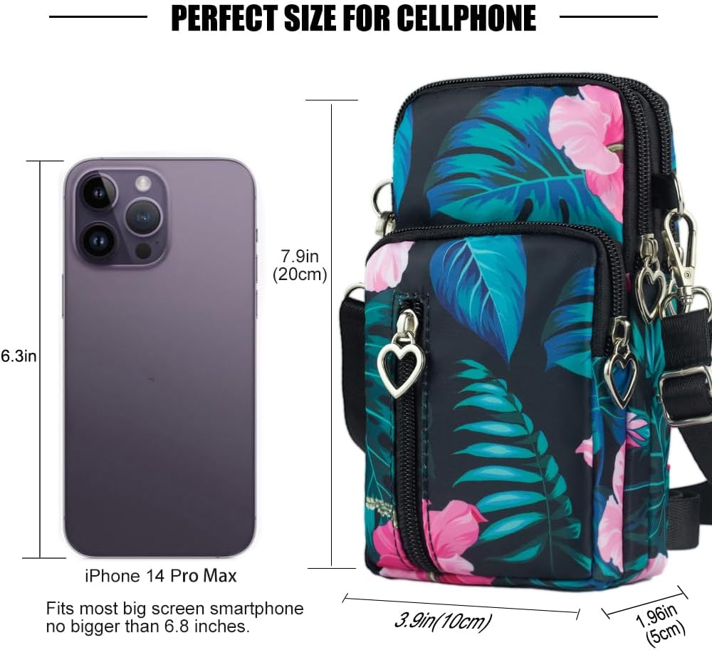 Thumbnail 1 de DuoLmi waterproof crossbody phone pouch bag (nylon) with adjustable strap