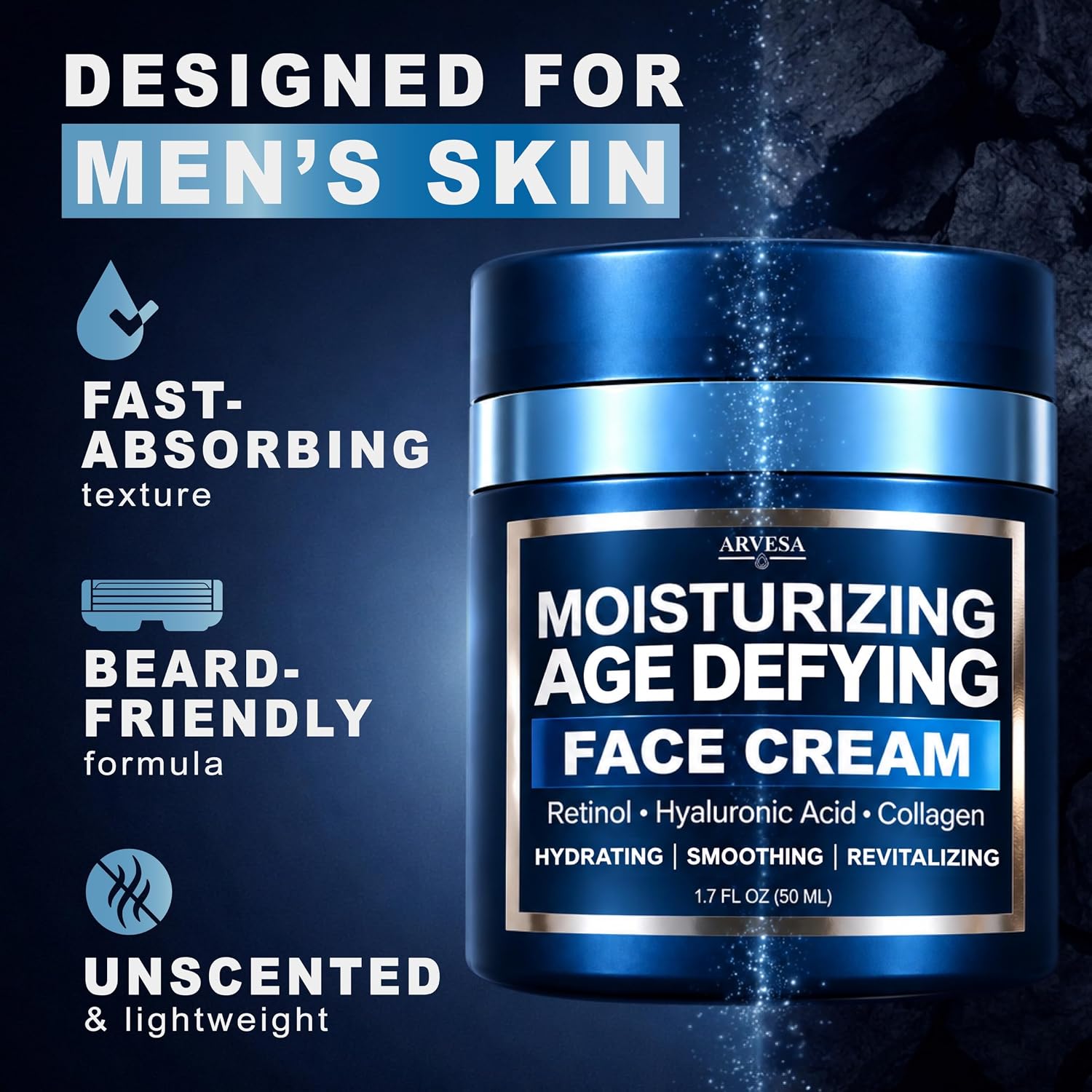 Thumbnail 6 de Arvesa ZRL4 Men’s Face Moisturizer with Retinol and Collagen