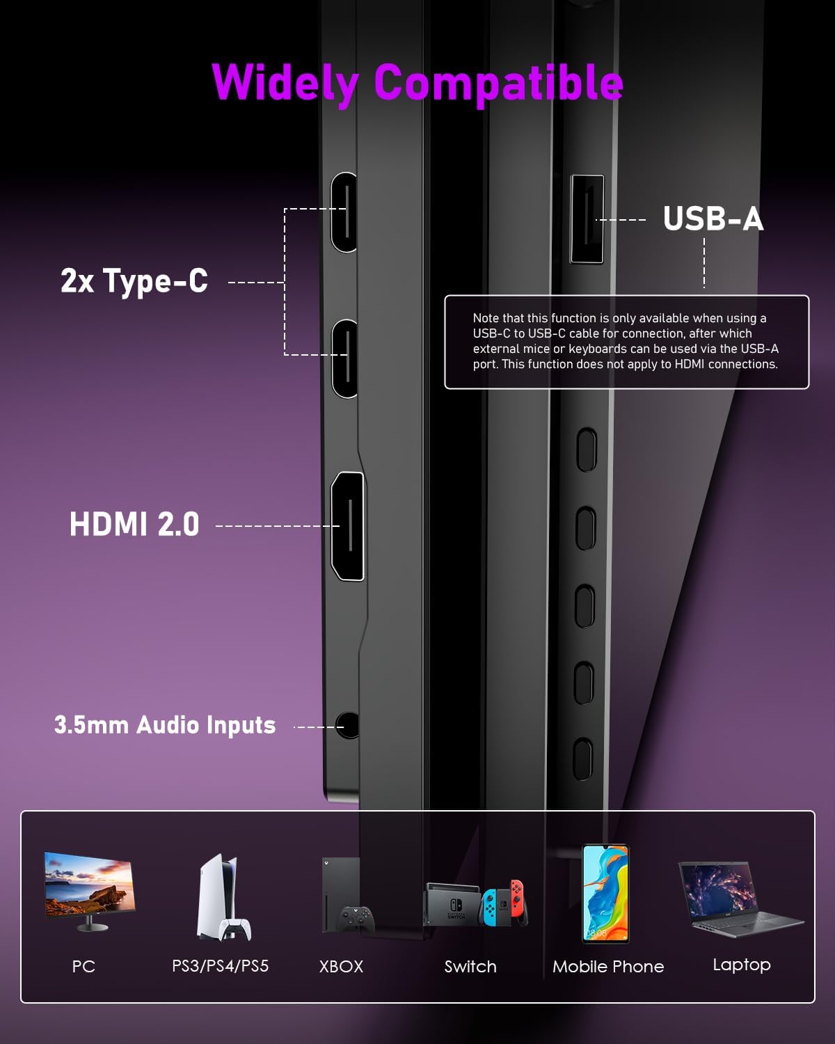 Detalle de Yodoit 23.8" 4K Portable Monitor