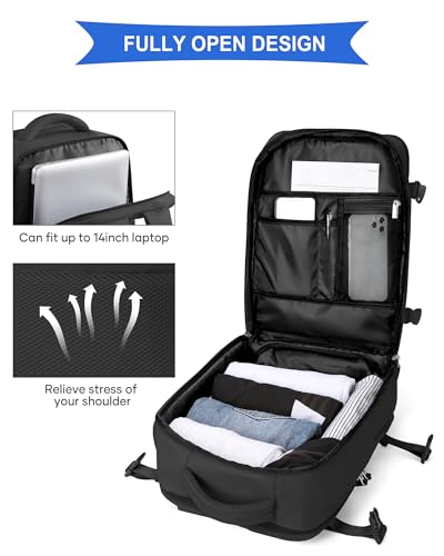 Thumbnail 6 de SZLX zaino da viaggio con apertura a 180°, scomparto scarpe e vano laptop