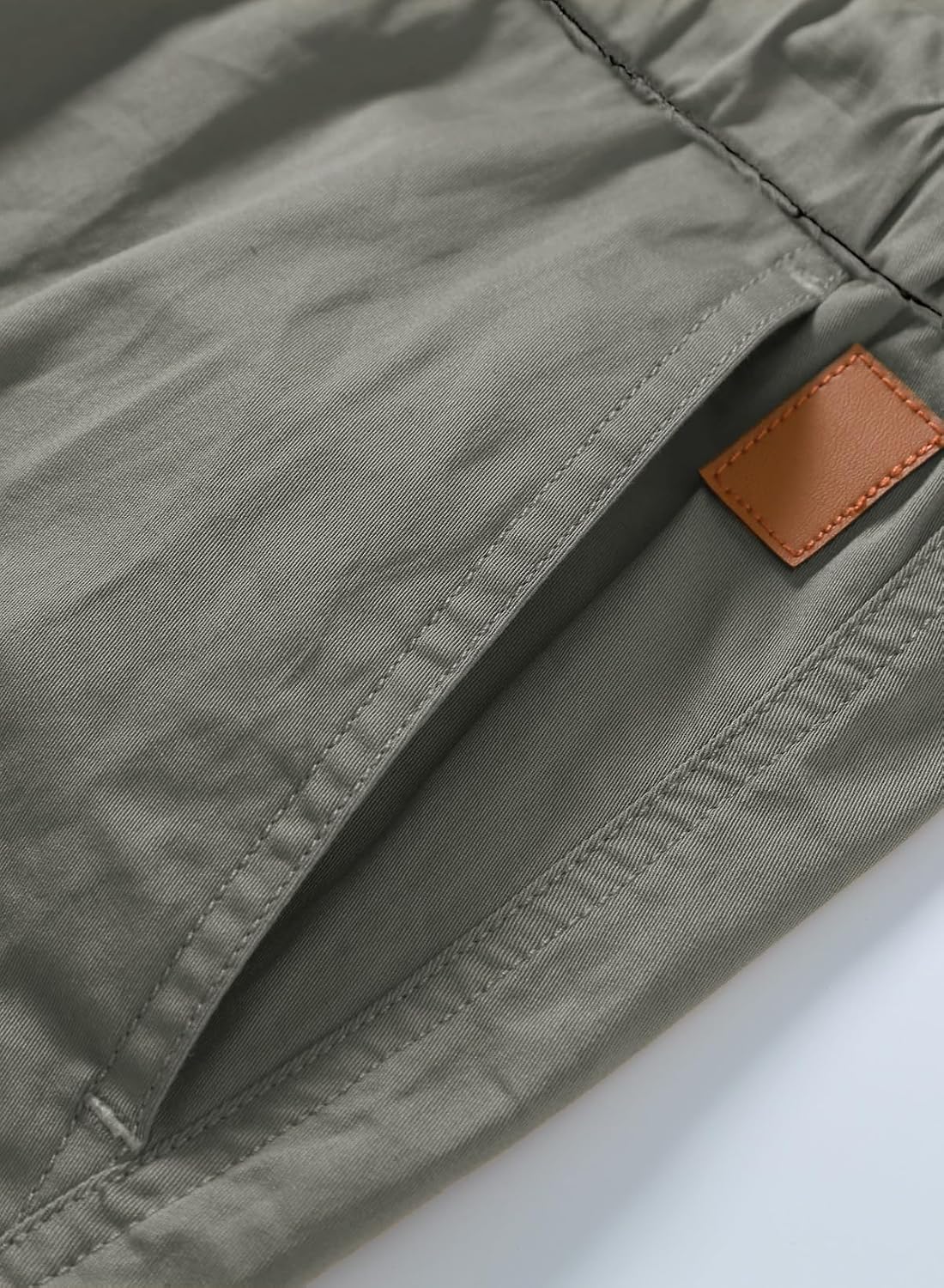 Detalle de JMIERR Mens Cargo Shorts Combat Plain Casual Summer Cotton Jogging Short with Drawstring and Multi Pockets