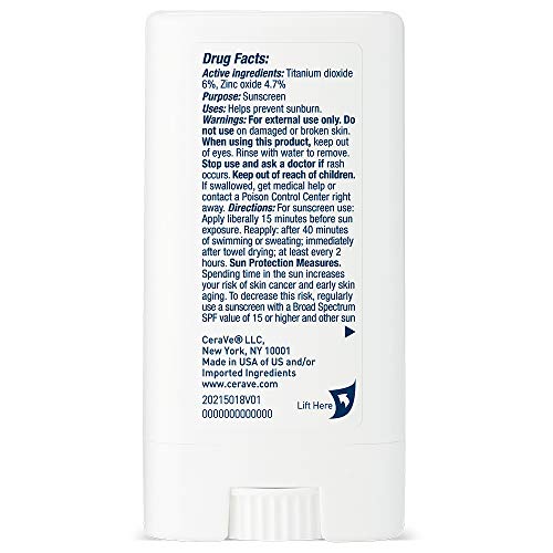 Thumbnail 9 de CeraVe Mineral Sunscreen Stick SPF 50 Face – Travel Size (0.47oz)