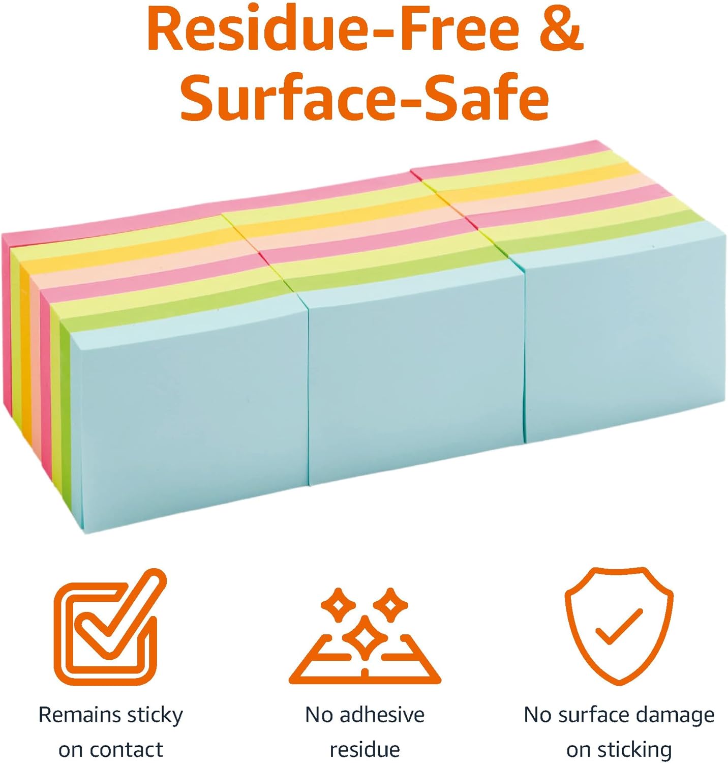 Thumbnail 1 de Amazon Basics Mini Rectangular Sticky Notes 24 pack 📝