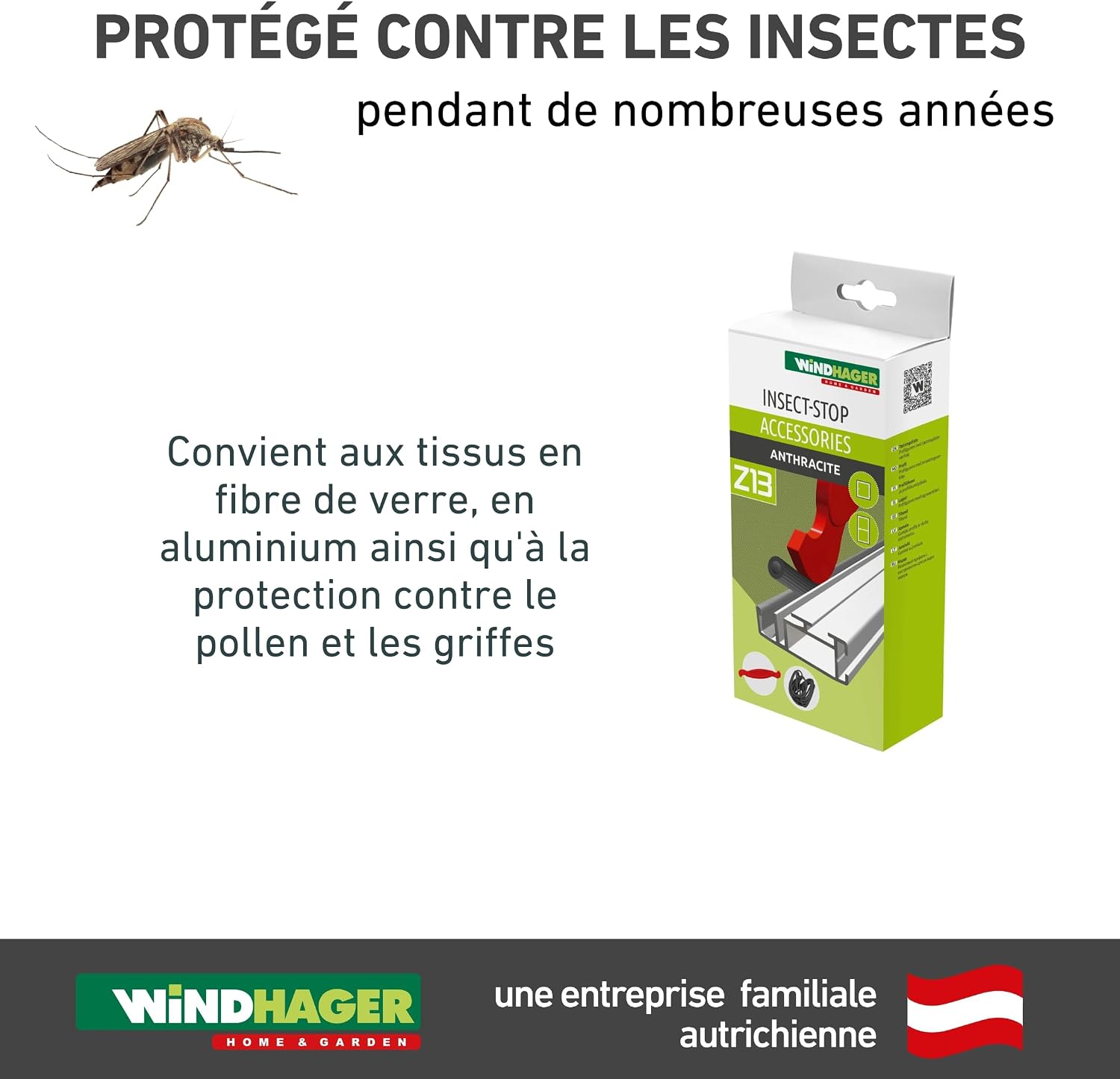 Detalle de Windhager03626 Bourrelet & Outil – Moustiquaire Keder Cordon en caoutchouc Ø 5 mm x 5 m, Noir