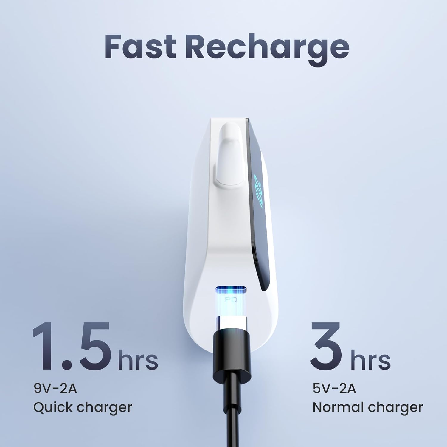 Thumbnail 4 de Feob Mini Power Bank 5200 mAh per iPhone bianco da 20W PD con display LED