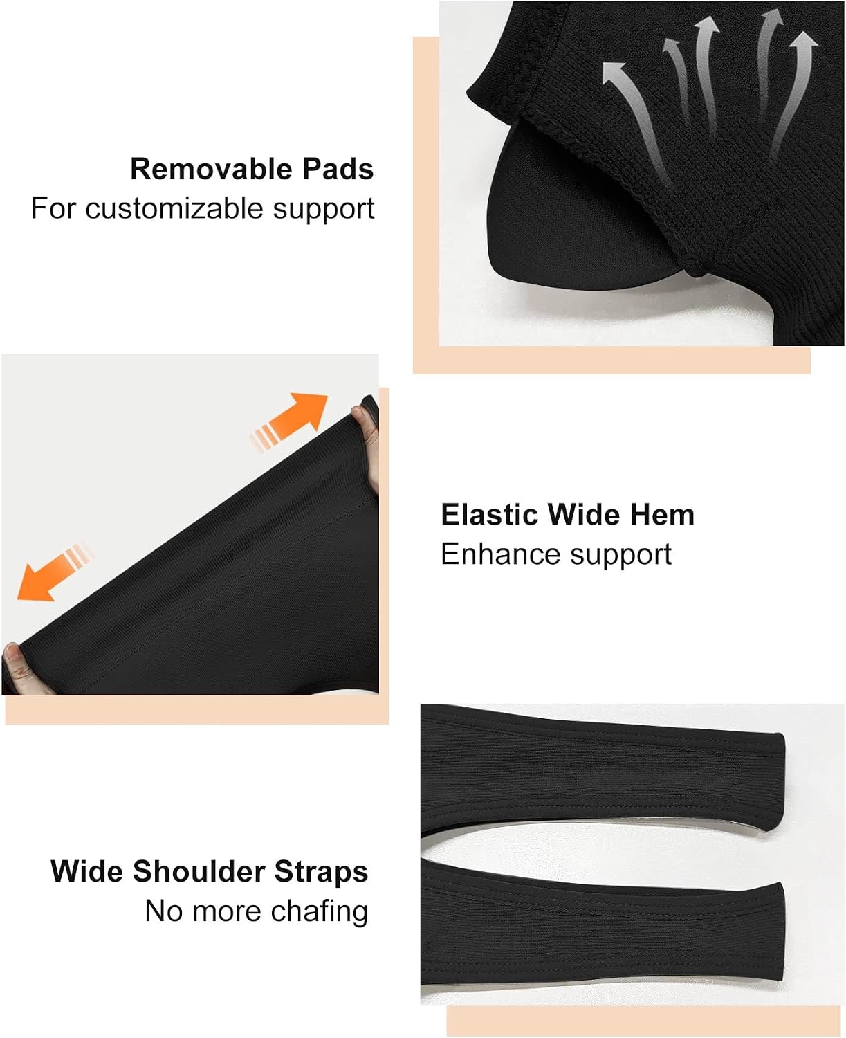 Detalle 1 de SIMIYA seamless sports bra top
