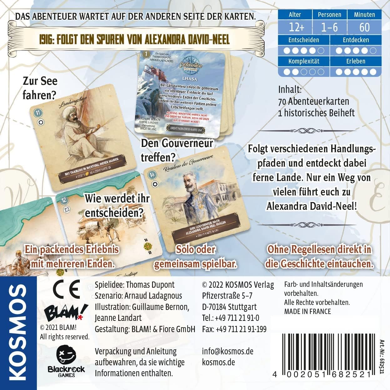 Thumbnail 1 de Kosmos Cartaventura Lhasa (682521) – Abenteuer-Spiel mit mehreren Enden für 1–6 Personen ab 12 Jahren