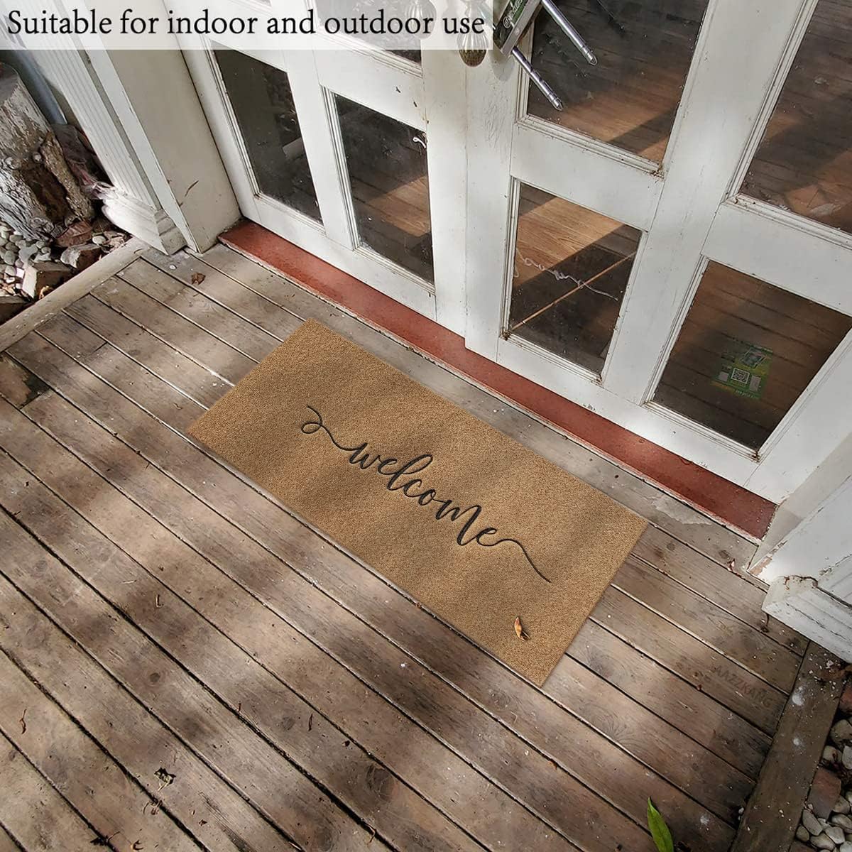 Detalle 2 de AAZZKANG 18 x 48-Inch Welcome Mat with Polypropylene Surface and Rubber Backing