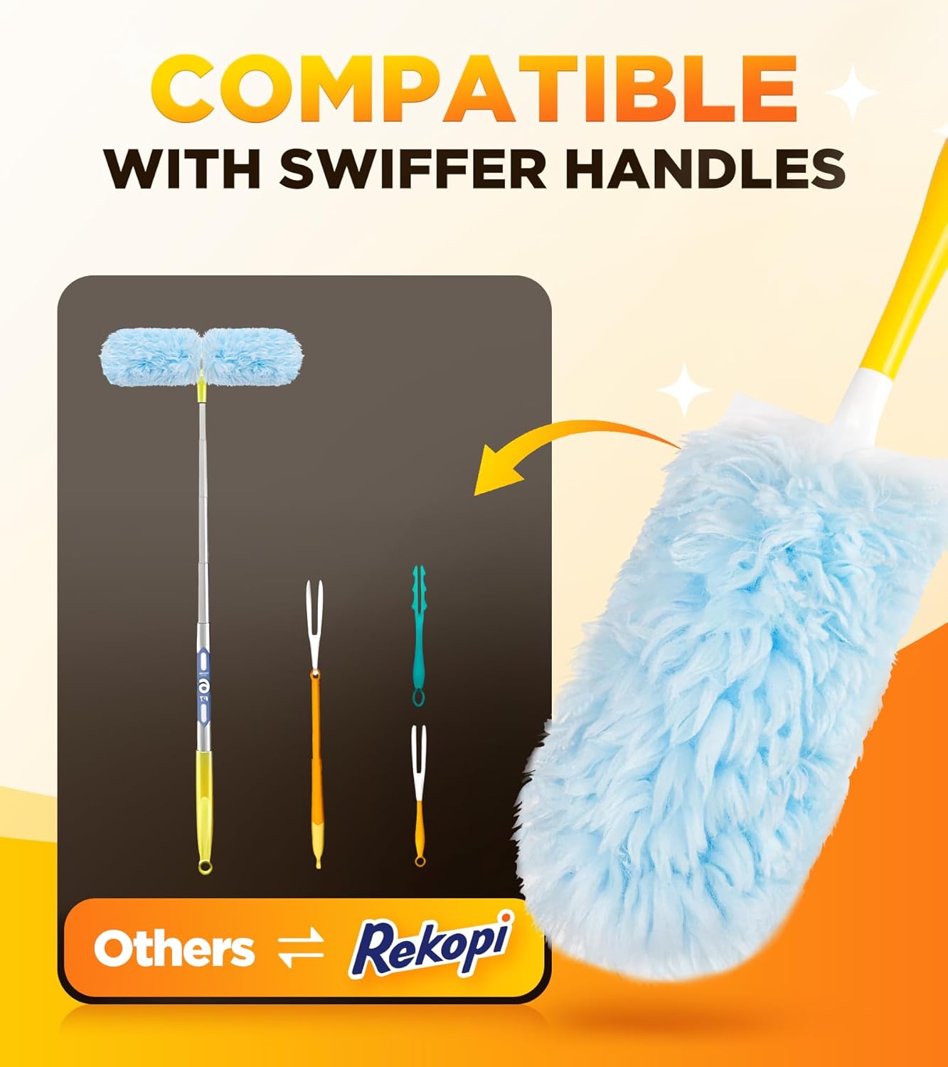 Detalle 2 de Swiffer Duster 30 Count Refill for Home Cleaning 🧹