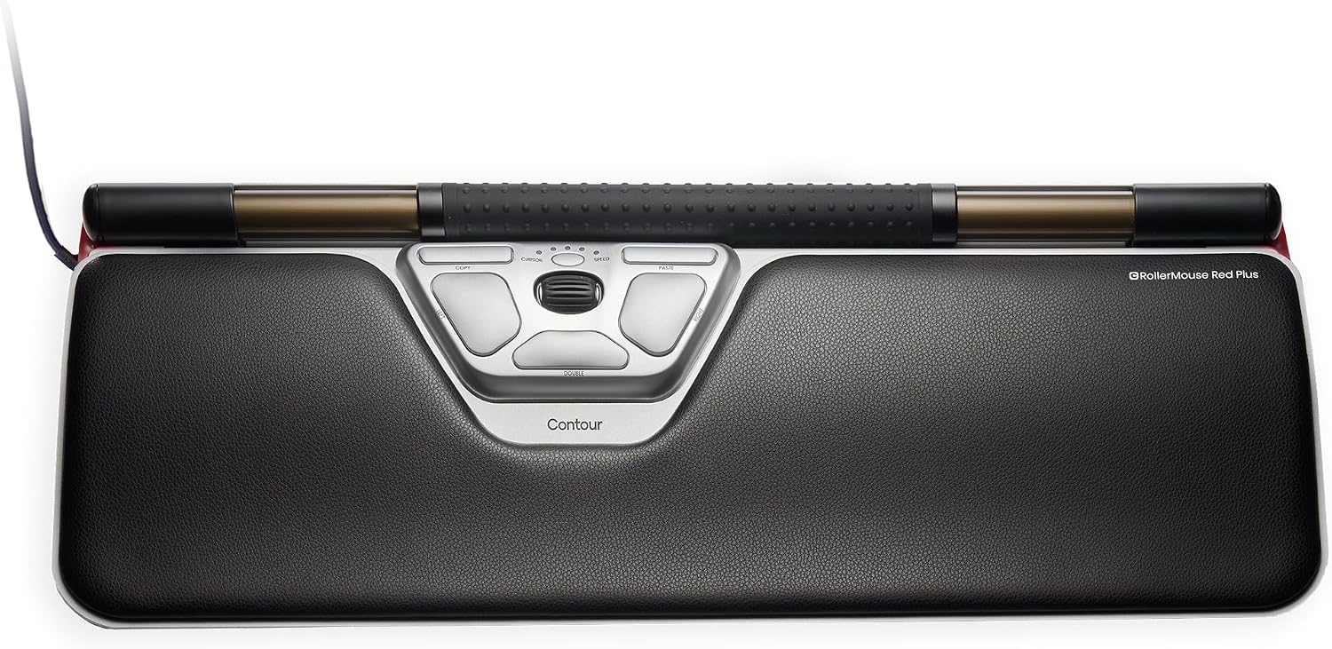 Detalle de Contour RollerMouse Red CDRMRED20210 – ergonomiczna mysz centralna, przewodowa
