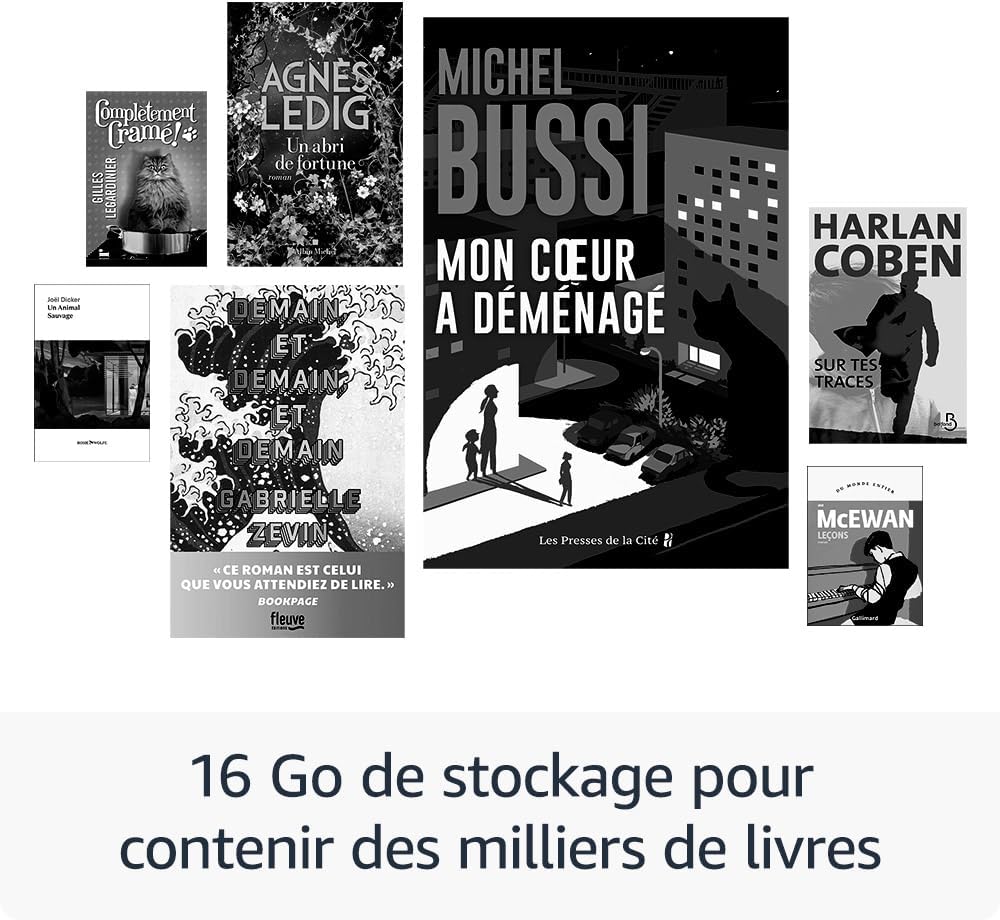Thumbnail 5 de Amazon Kindle (Nouvelle génération) – 16 Go, écran antireflets et éclairage avant réglable, avec publicités – Noir