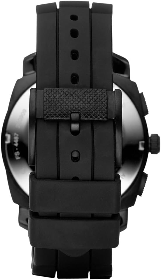 Thumbnail 1 de Fossil Montre Machine pour Homme – Chronographe Quartz 45 mm avec Bracelet silicone noir