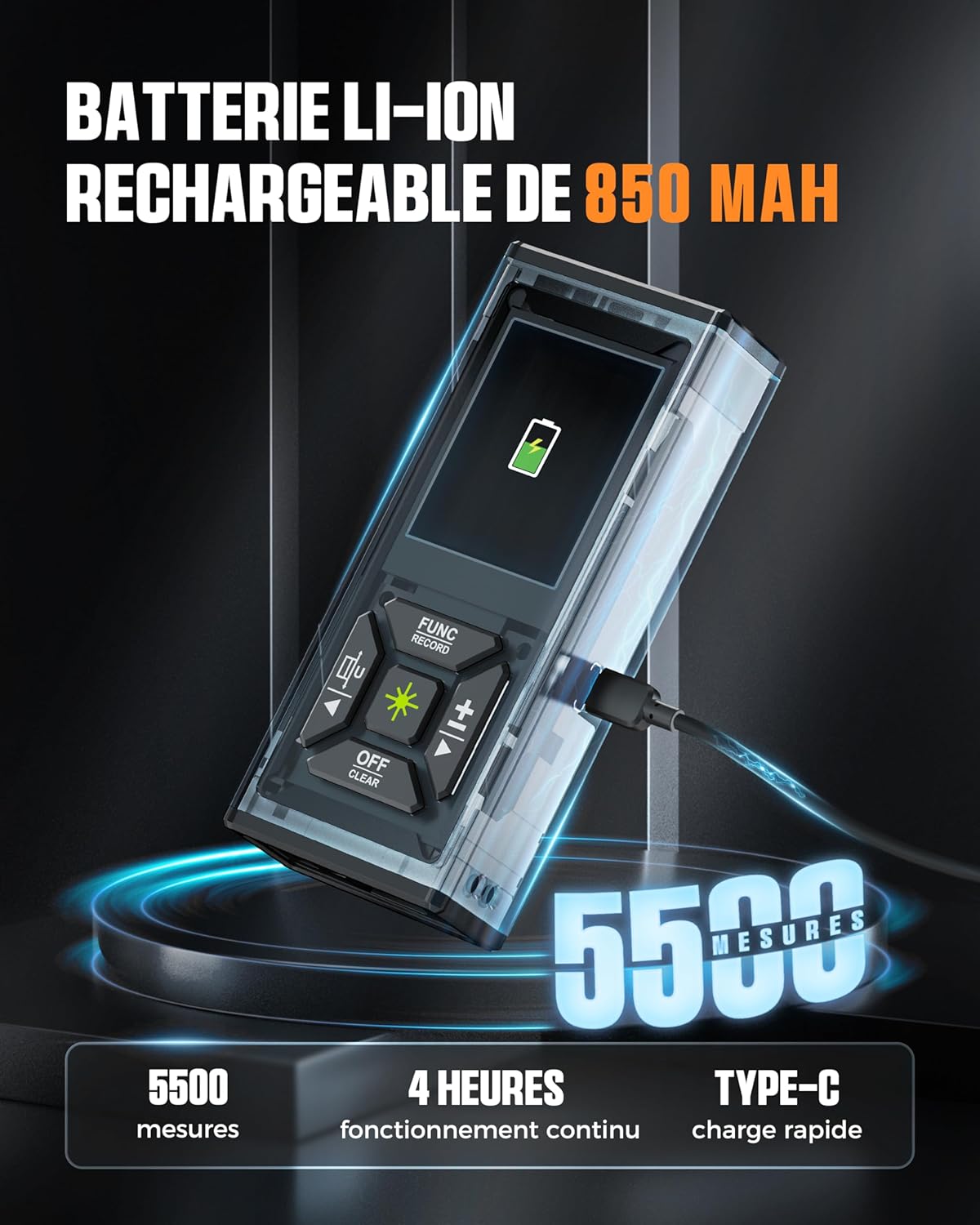 Thumbnail 6 de Télémètre Laser bilatéral CIGMAN CD-60G : mesure précise jusqu’à 120 m pour le travail rapide