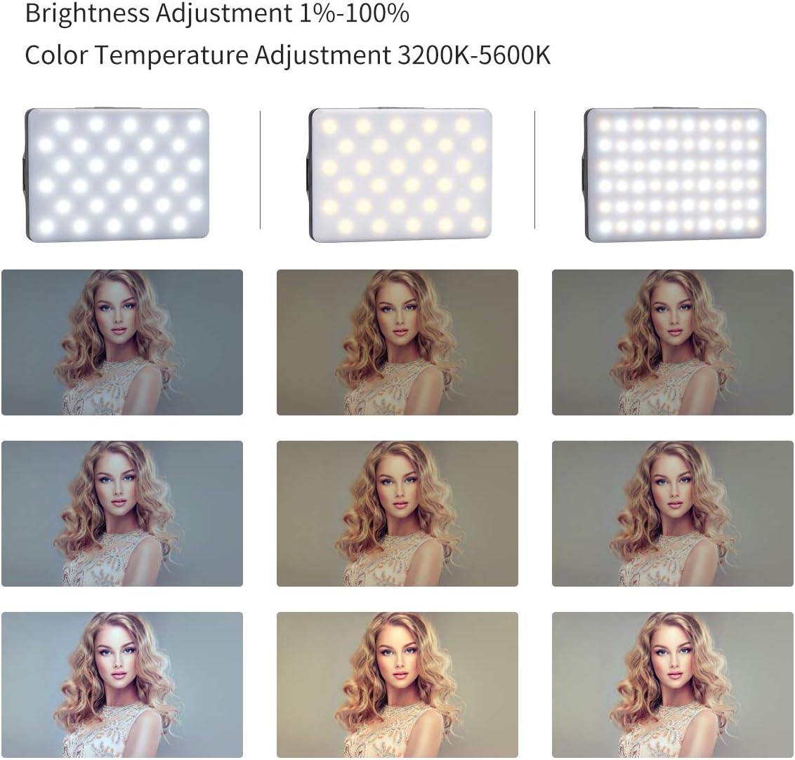 Thumbnail 1 de Newmowa 60 LED Videolicht 3200–5600K LED‑Panel 🎥