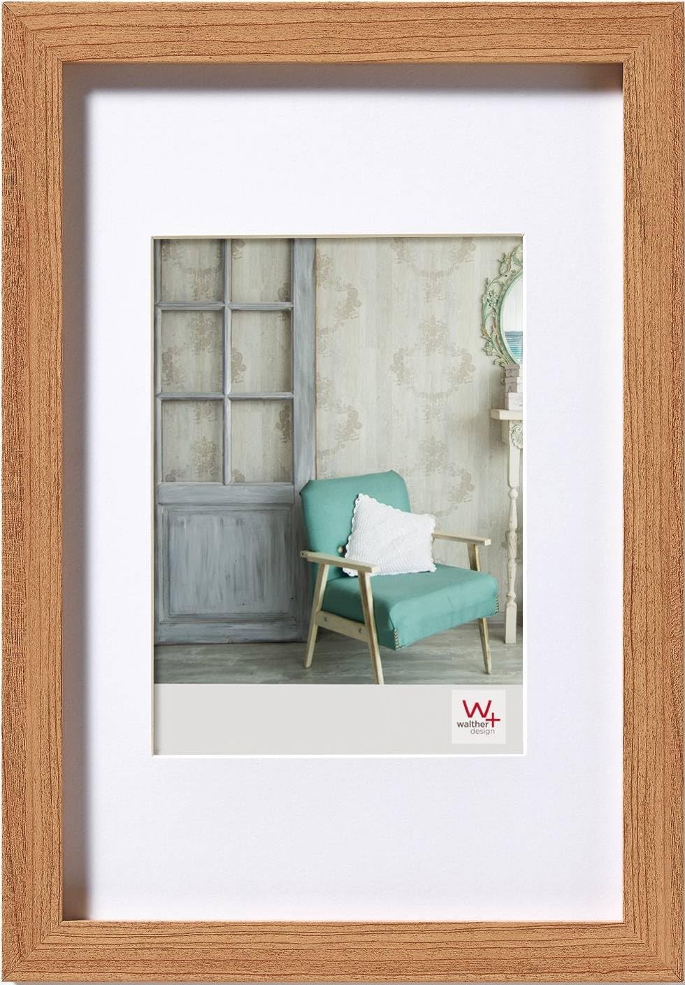 Thumbnail 4 de walther design Cadre photo gris Stockholm en bois, verre véritable, 30 x 45 cm (EA045D)