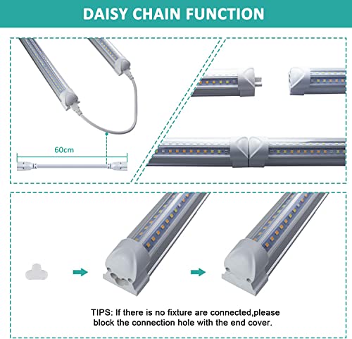 Detalle de Niello Tiras de Luz de Cultivo 🌱 72W 60cm Espectro Completo