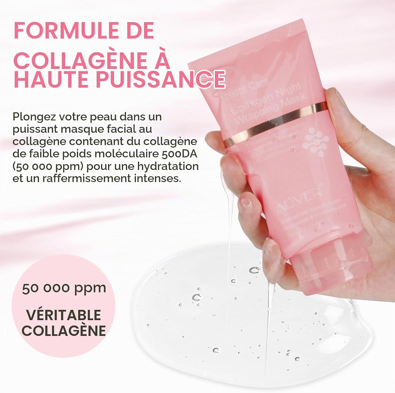 Thumbnail 2 de RoongDuuDll collageen-nachtmasker, afpelbaar, 2 x 75 ml met gelborstels