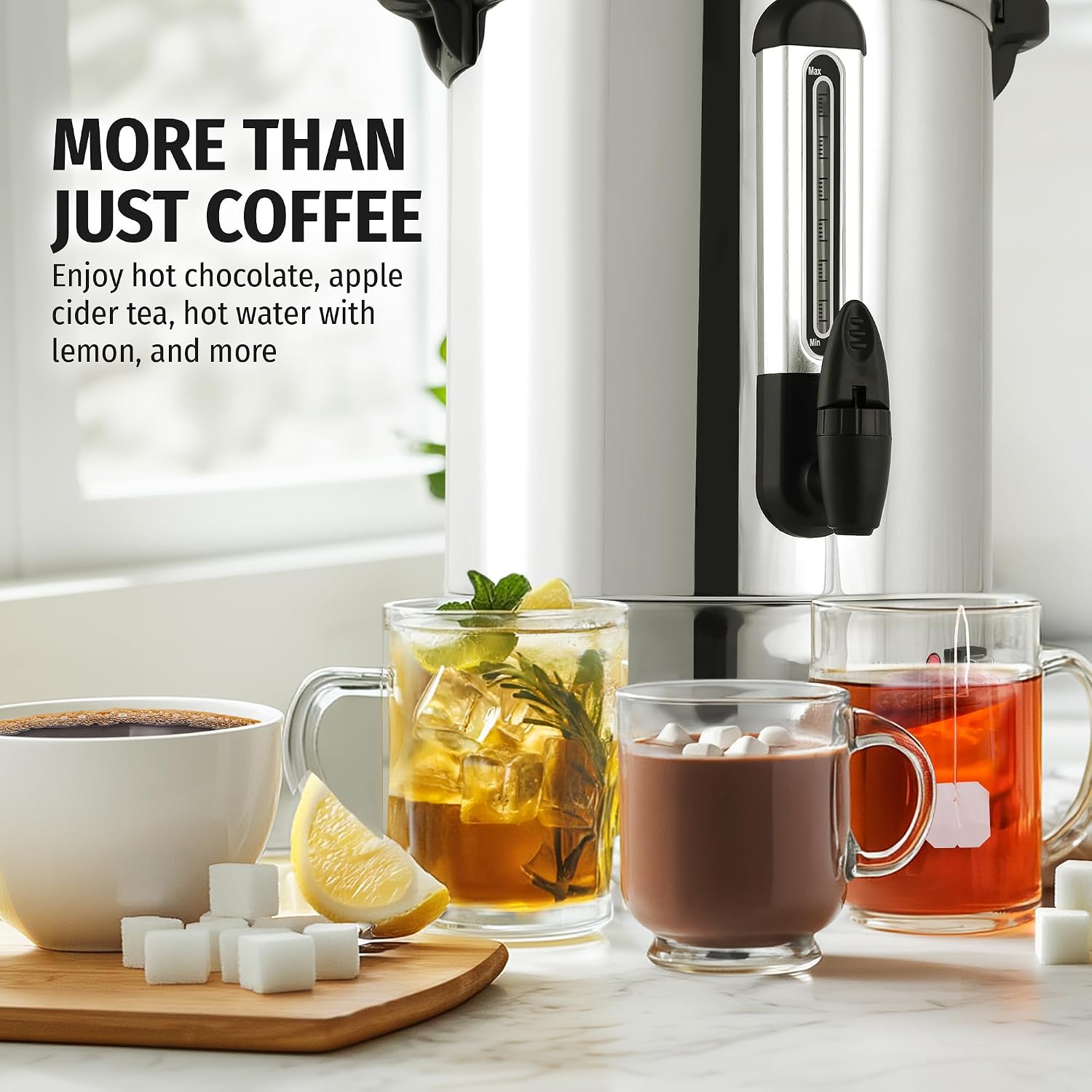 Thumbnail 1 de Zulay Kitchen Coffee Urn 50-Cup Stainless Steel Commercial Percolator