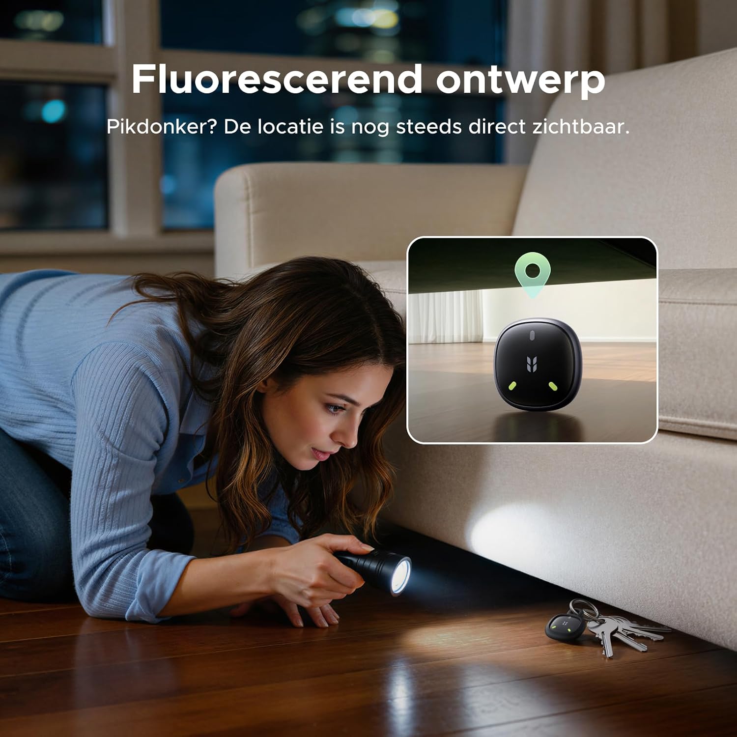 Thumbnail 4 de UGREEN FineTrack Mini 2-tracker, 4-pack met IP68 en 110 dB alarm