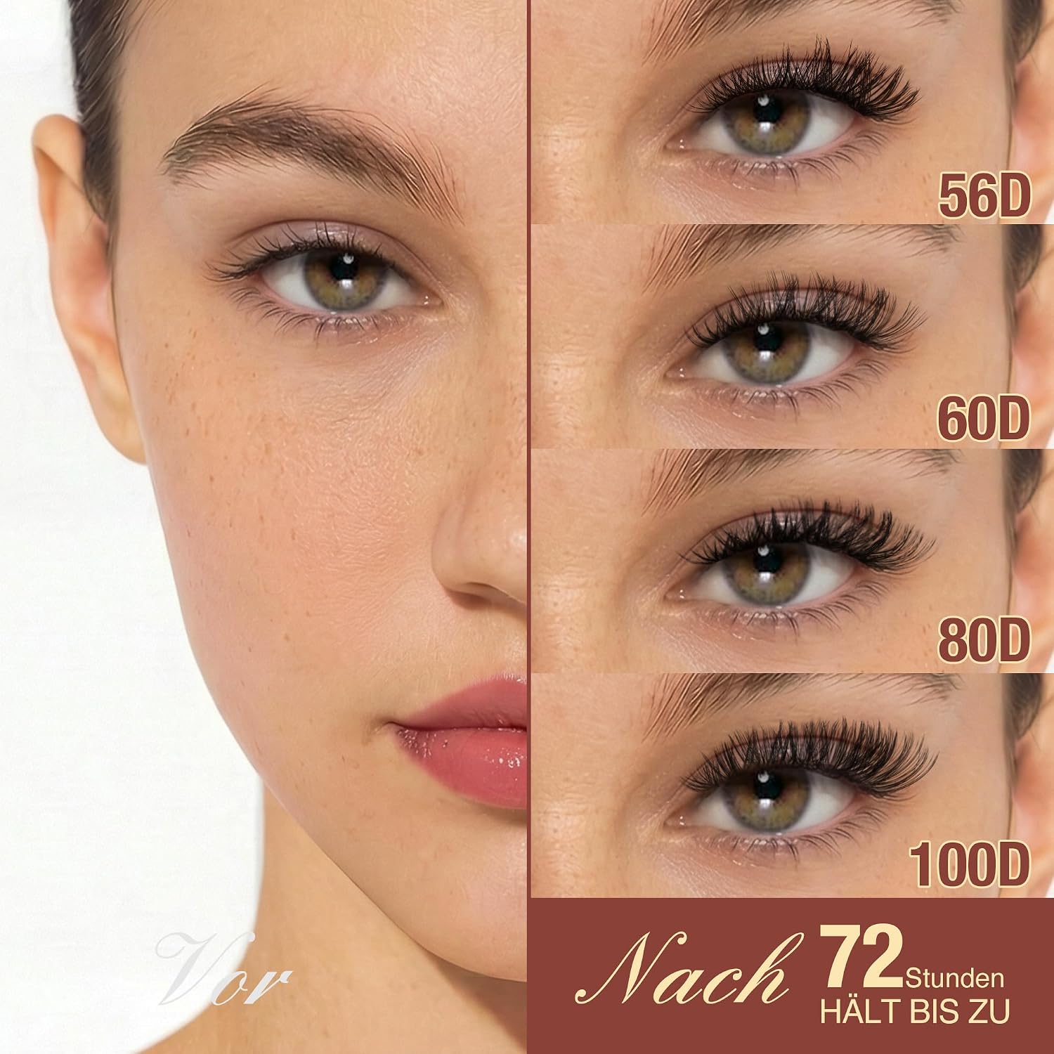 Detalle de LASHVIEW Cluster-Wimpern-Set – DIY Volumen-Cluster-Wimpern 10–16 mm