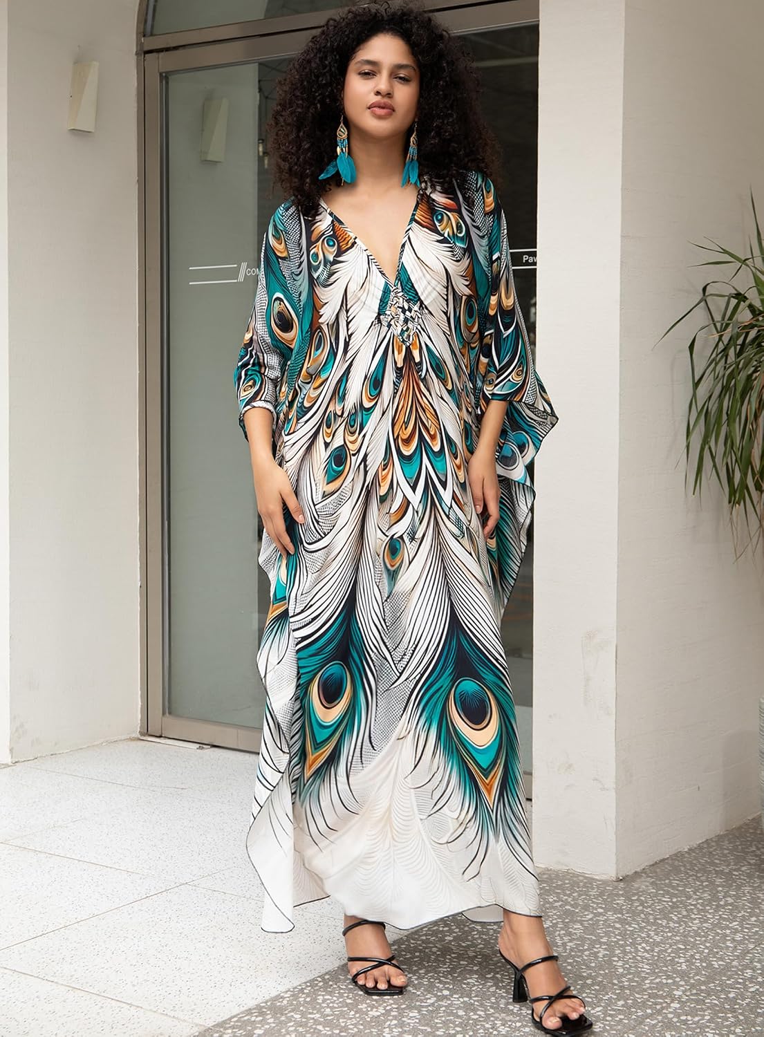 Thumbnail 6 de Yanziliu Kaftan Dress 57in Bust