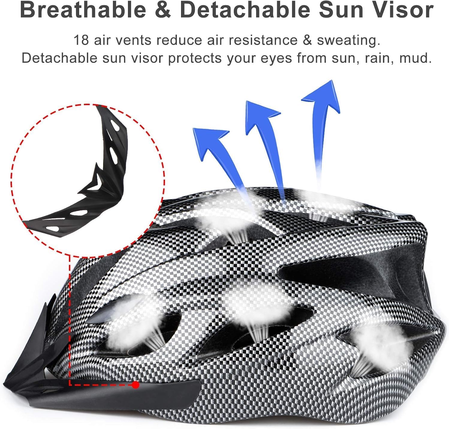 Thumbnail 4 de RaMokey Lightweight Cycle Helmet 58–62cm