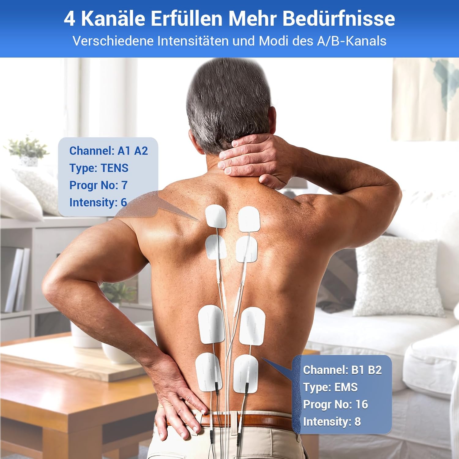 Thumbnail 1 de Comfytemp K6106 TENS/EMS 4 Kanäle 💆