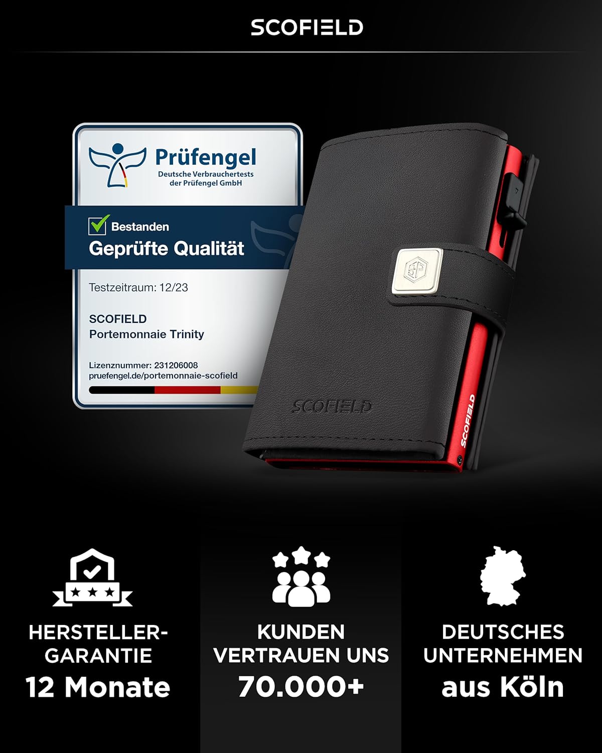 Detalle 2 de SF SCOFIELD Geldbörse für 9 bis 11 Karten