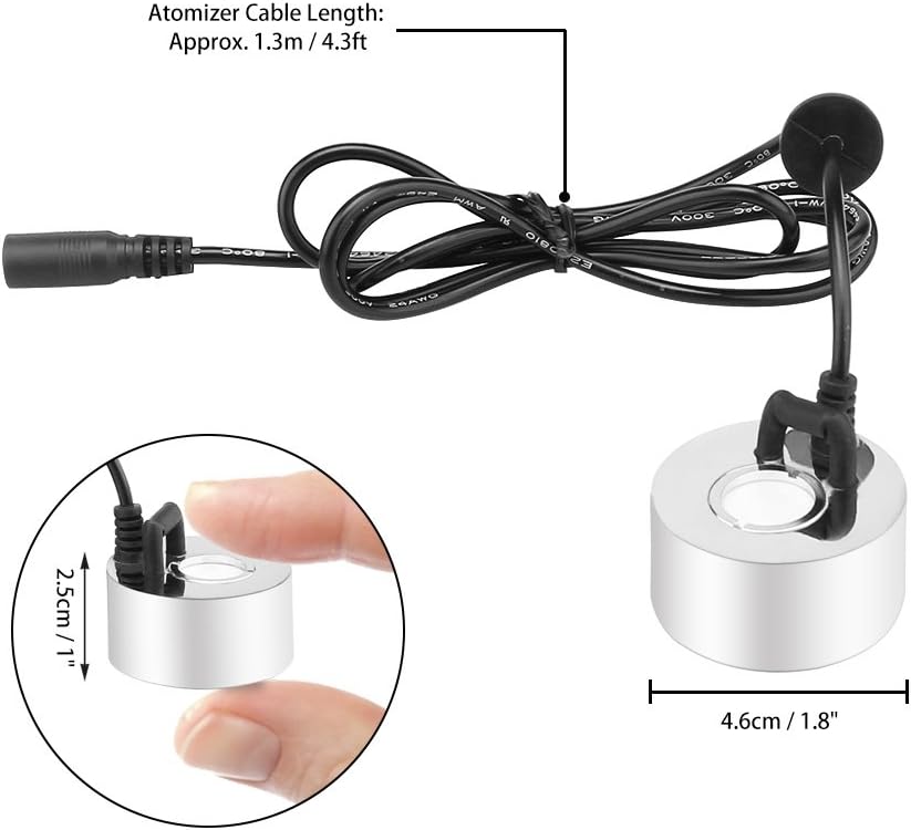 Detalle 1 de Hangrow MO01 ultrasone mistmaker voor vijver, 24 V met adapter