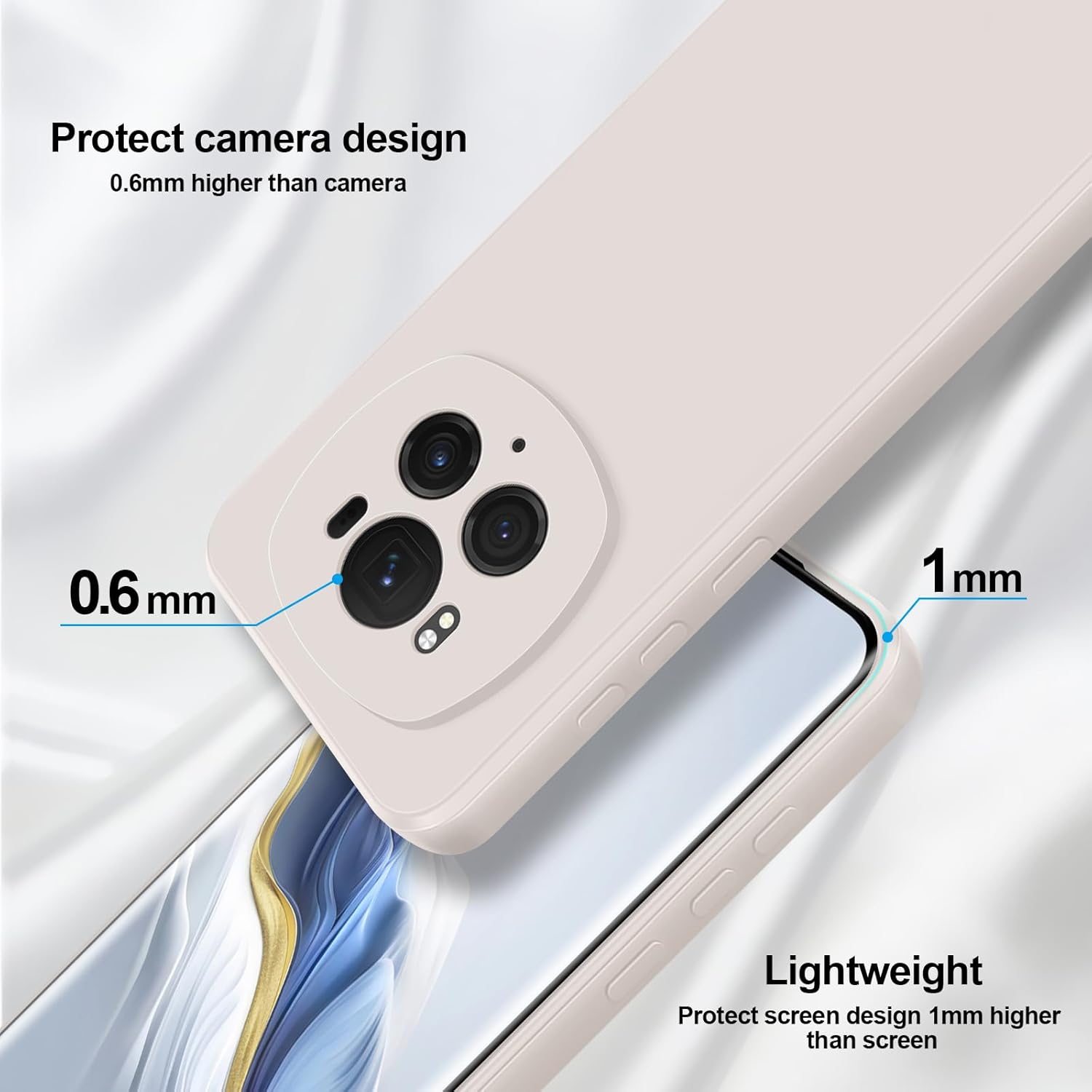 Thumbnail 2 de GiiYoon Case for Honor Magic 6 Pro: Liquid Silicone, Full-Body Protection with Microfibre Lining