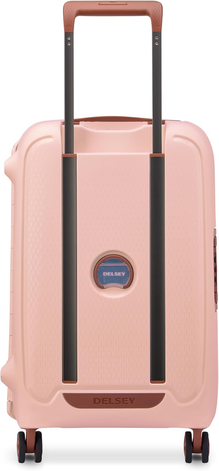 Detalle de Delsey Paris Moncey valise cabine rigide S 55x35x25 cm en matière recyclée (rose) – 38 L