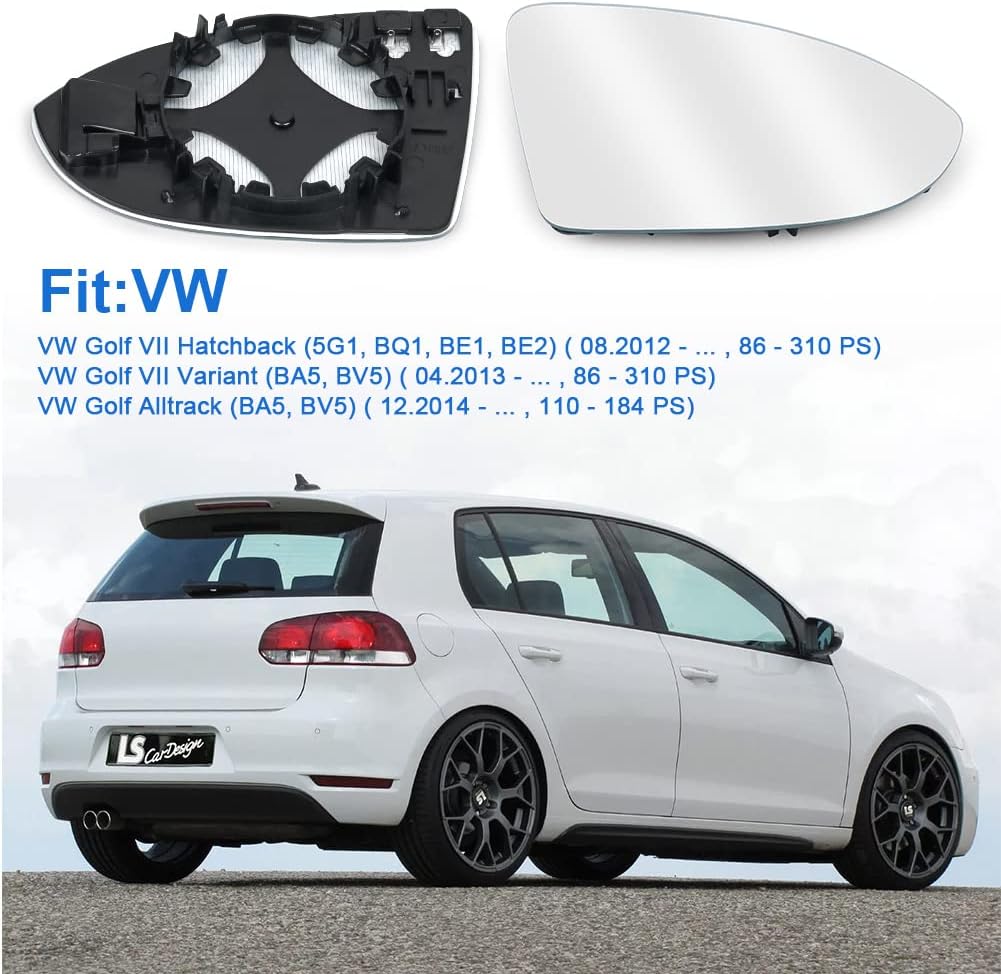 Detalle 2 de URAQT Spiegelglas Golf 7 Rechts Beheizbar