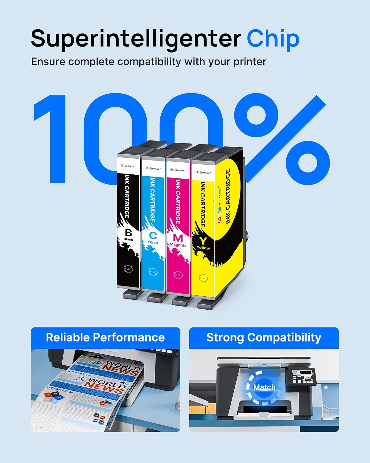 Thumbnail 5 de GPC Image 604XL 5‑Pack Ink Cartridges 🎨