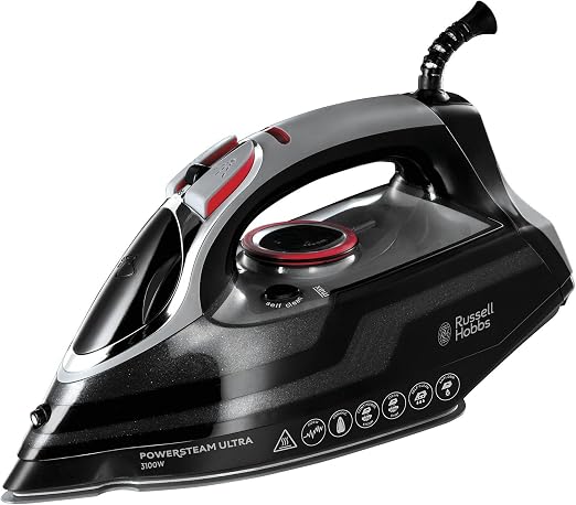 Detalle de Russell Hobbs Powersteam Ultra: Plancha Cerámica 3100W ⚡